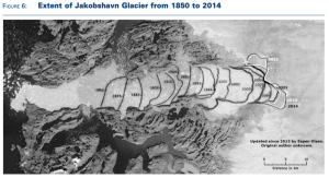 Figure 6 shows the Jakobshavn Glacier, the largest one in Greenland.