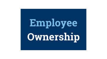 Employee Ownership Logo to represent the Maine Policy Matters podcast episode on sustainable small businesses and employee ownership.