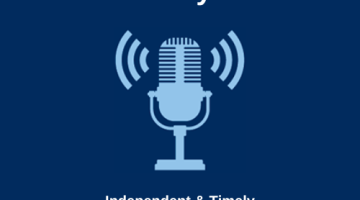 Maine Policy Matters logo with a microphone.